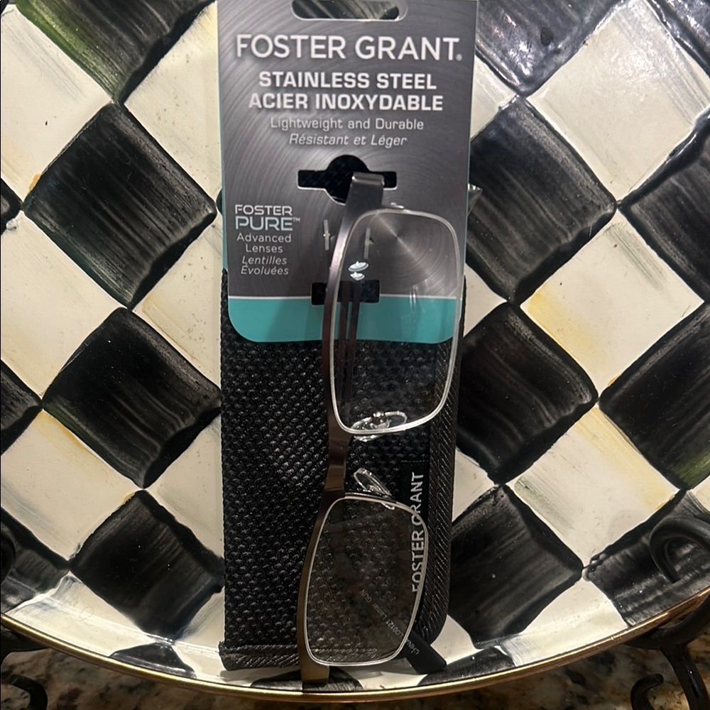 Foster Grant Stainless Steel Glasses in 2.75 Strength. 🤓